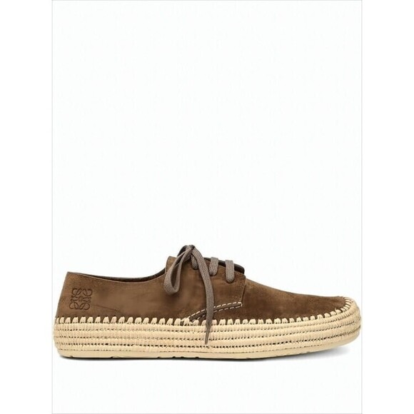 Loewe Other - Loewe Brown Suede Sneakers With Raffia Sole - NWT